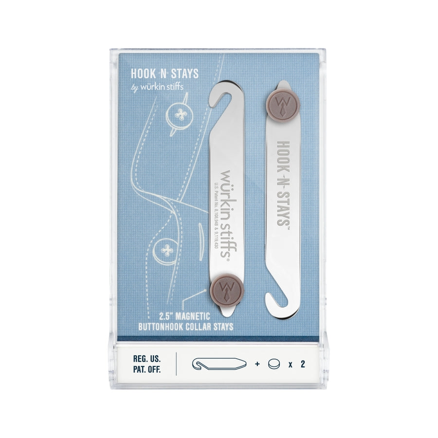 Hook-N-Stay 2.5" Buttonhook Magnetic Collar Stay