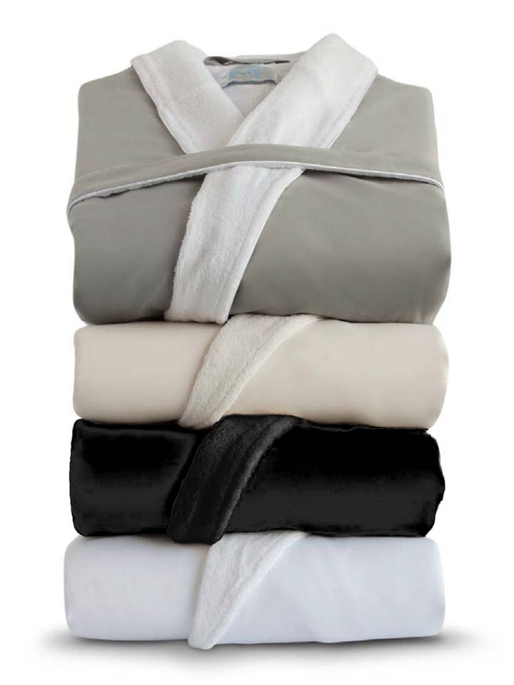 Sherbrooke Sanded Microfiber Lined Shawl Robe