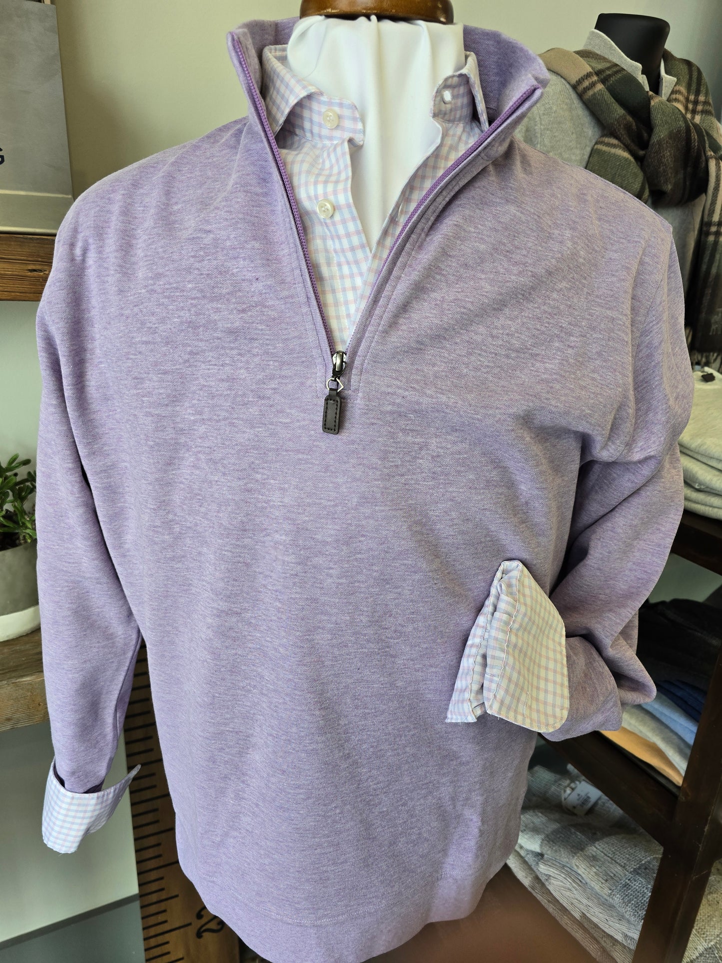 Horn Legend Mock neck 1/4 zip Jersey Pullover