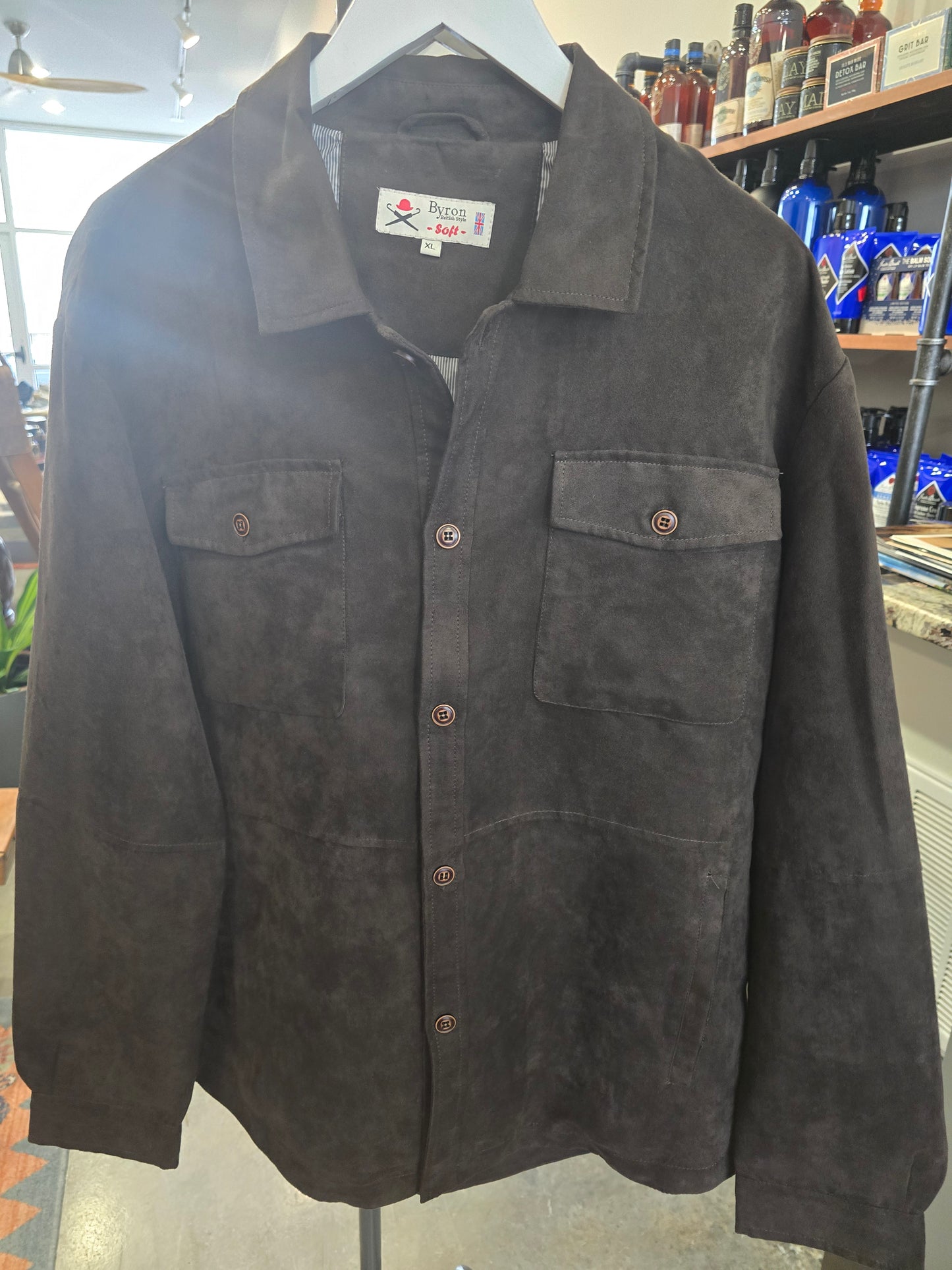 Suede Shirt Jacket
