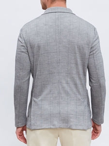 Emanuel Berg Grey Premium Jersey Stretch D-Constructed Shirt Jacket 48EU NWT