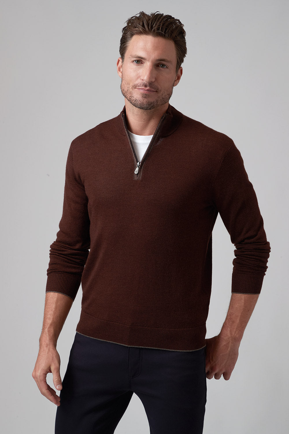 Raffi Palmer Classic Zip Mock
