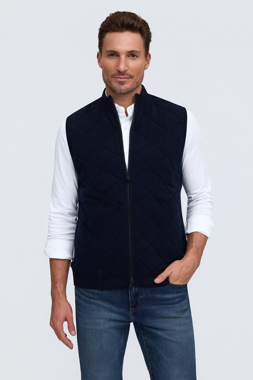 The Desmond Sleeveless Zip Jacket