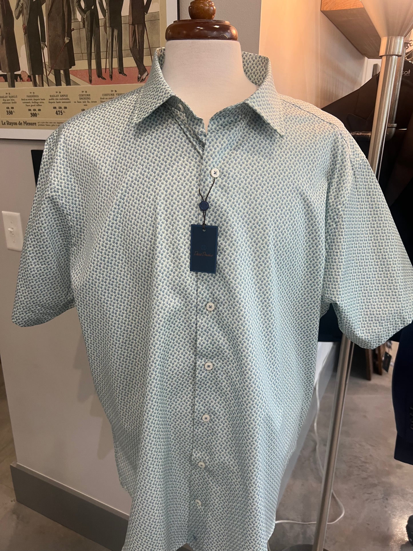 David Donahue Short Sleeve Button Down Shirts