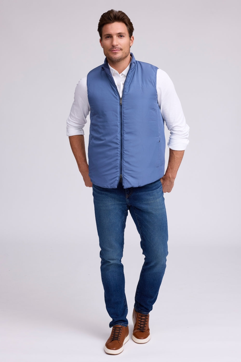 Raffi Anderson Twill Reversible Nylon Vest