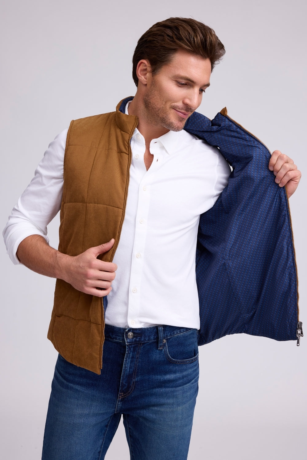 Raffi Anderson Twill Reversible Nylon Vest