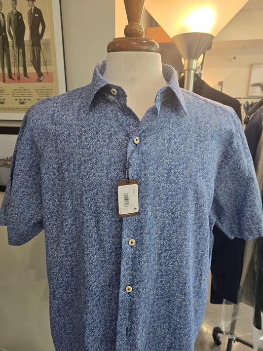 David Donahue Short Sleeve Button Down Shirts
