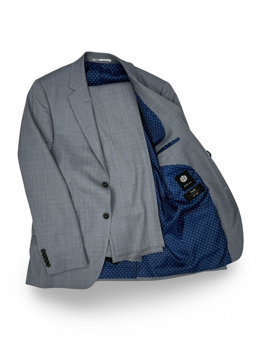Horst Marzotto European Stretch Light Grey Sharkskin