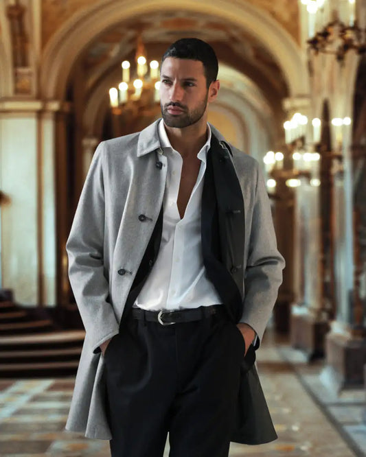 Manto Sforza 97 Italian Reversible Cashmere Car Coat