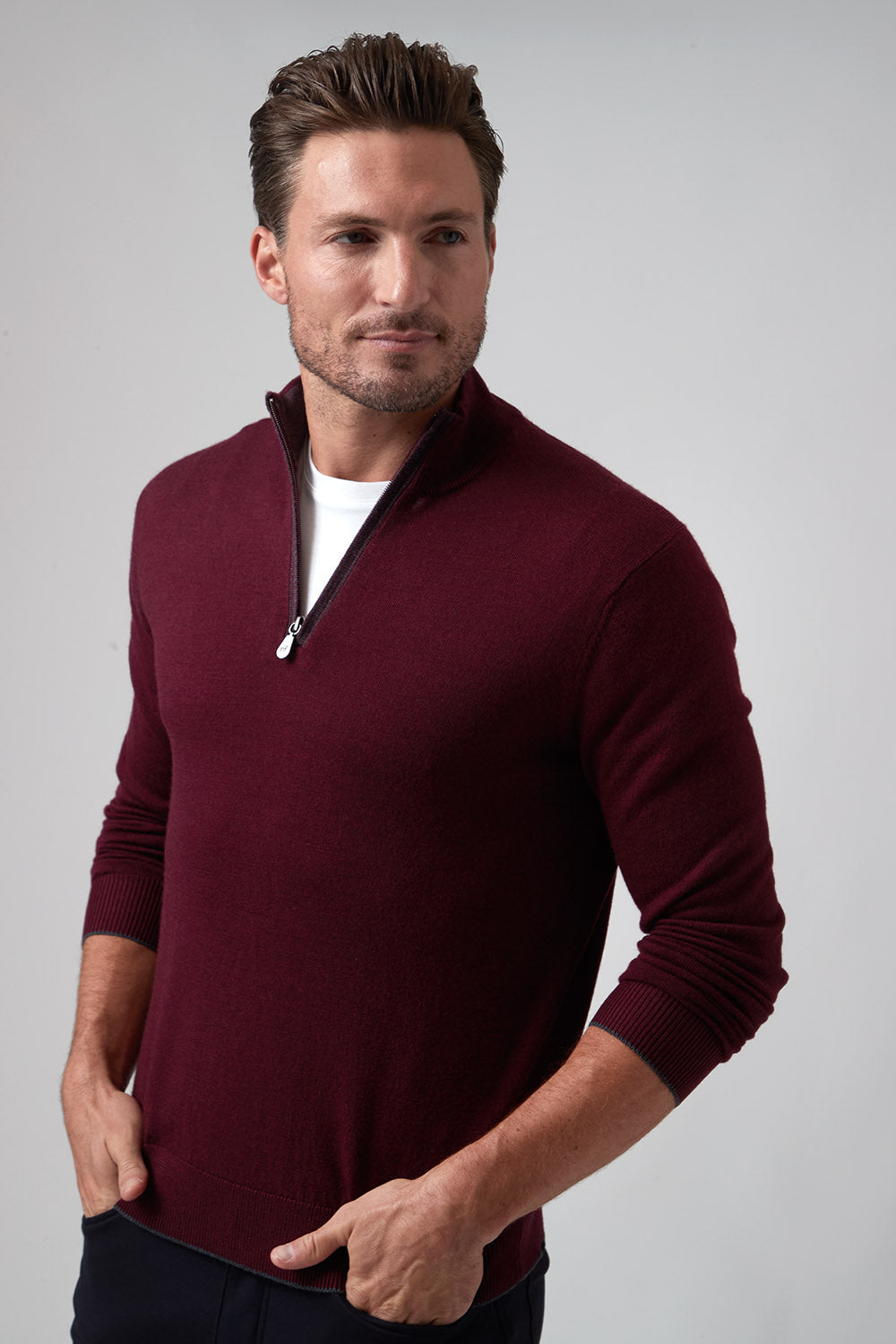 The Palmer 1/4 Zip LS Sweater