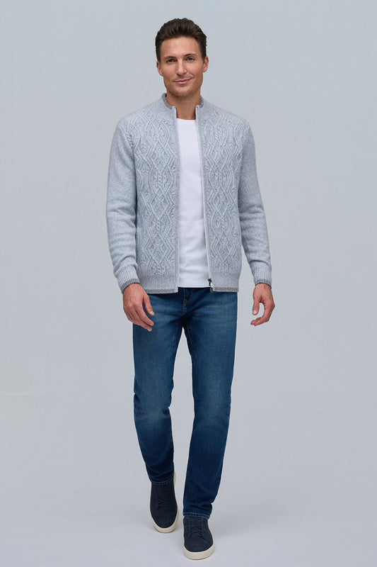 Long Sleeve Mouline Cardigan Jacket