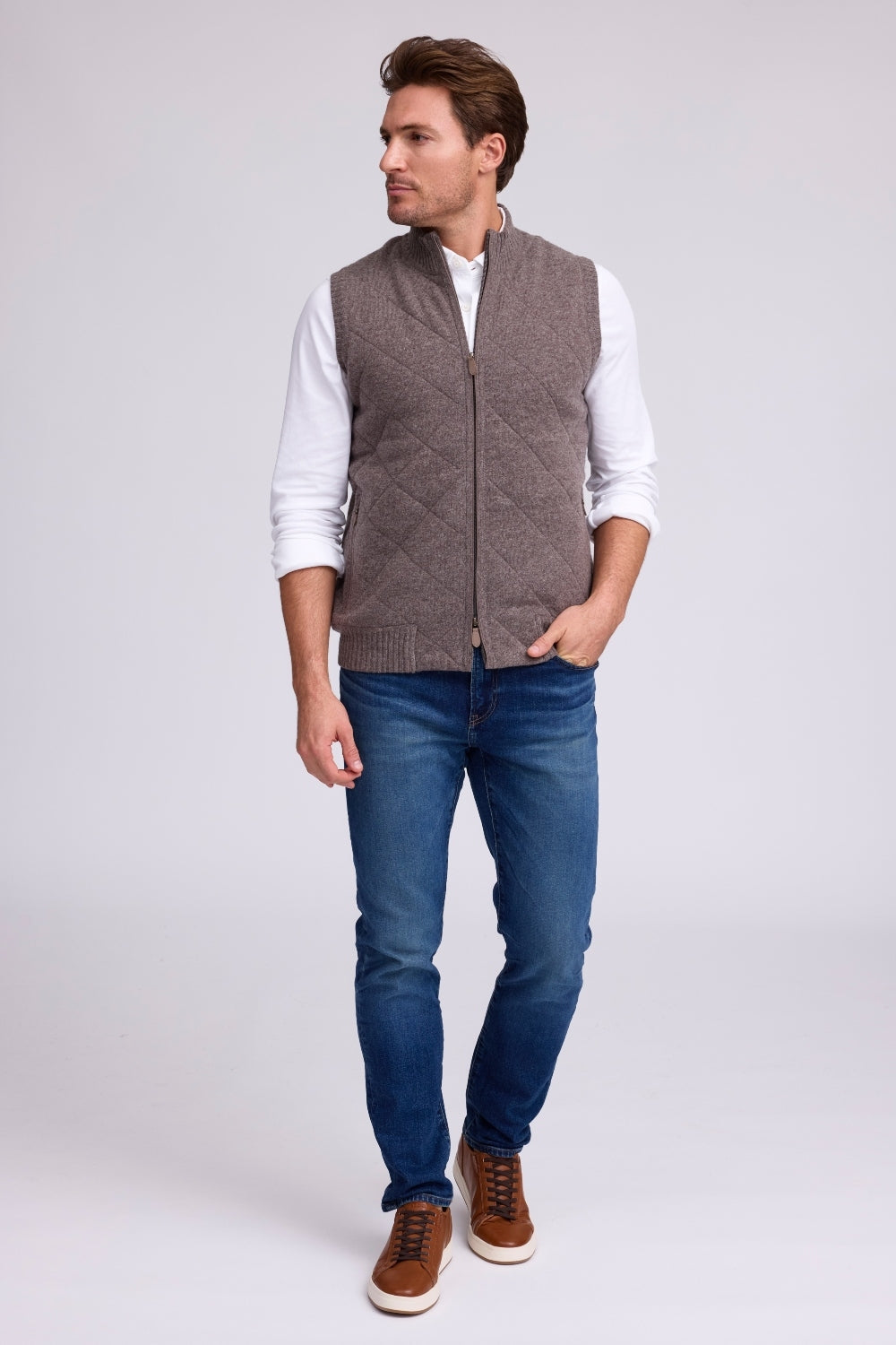The Desmond Sleeveless Zip Jacket