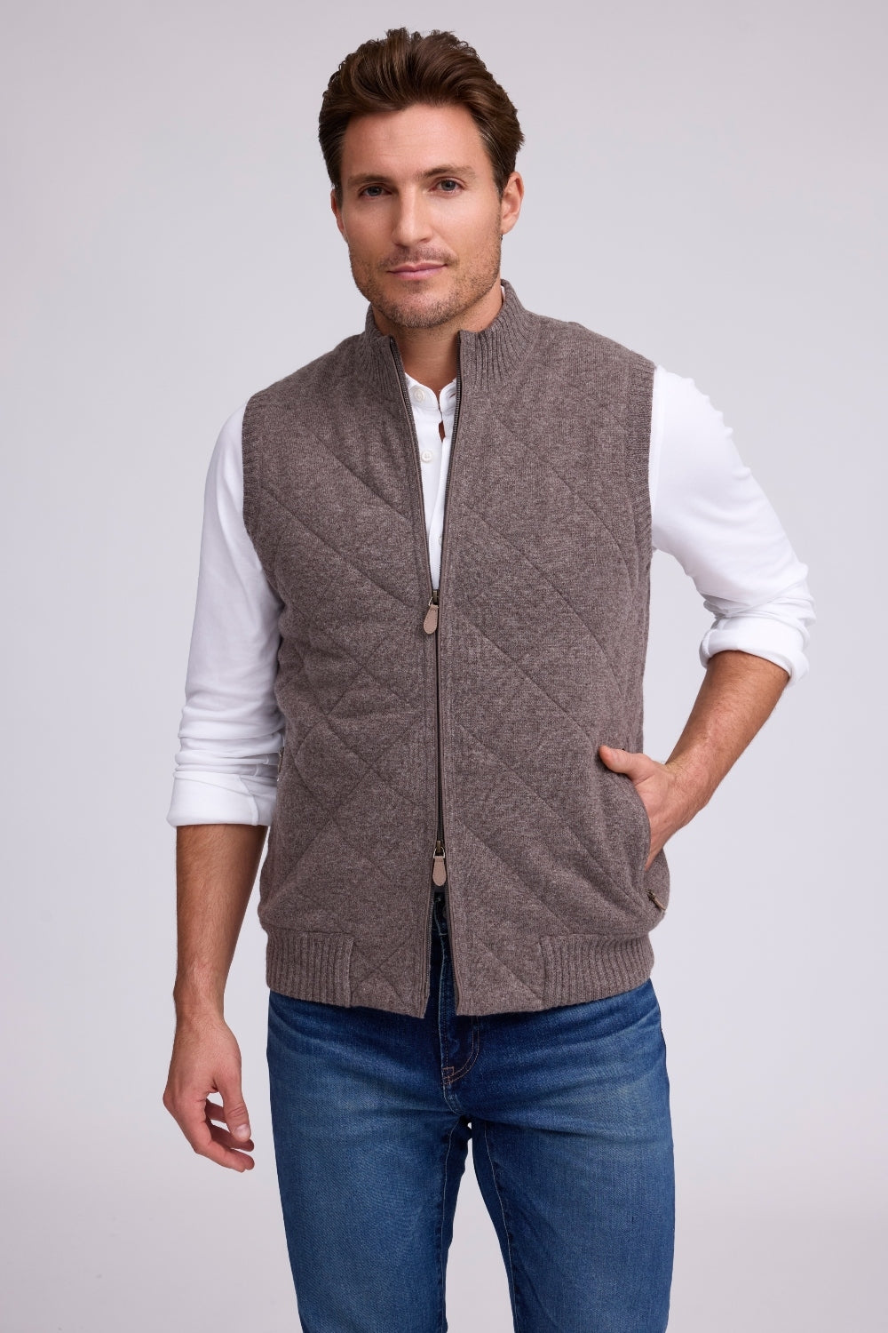 The Desmond Sleeveless Zip Jacket