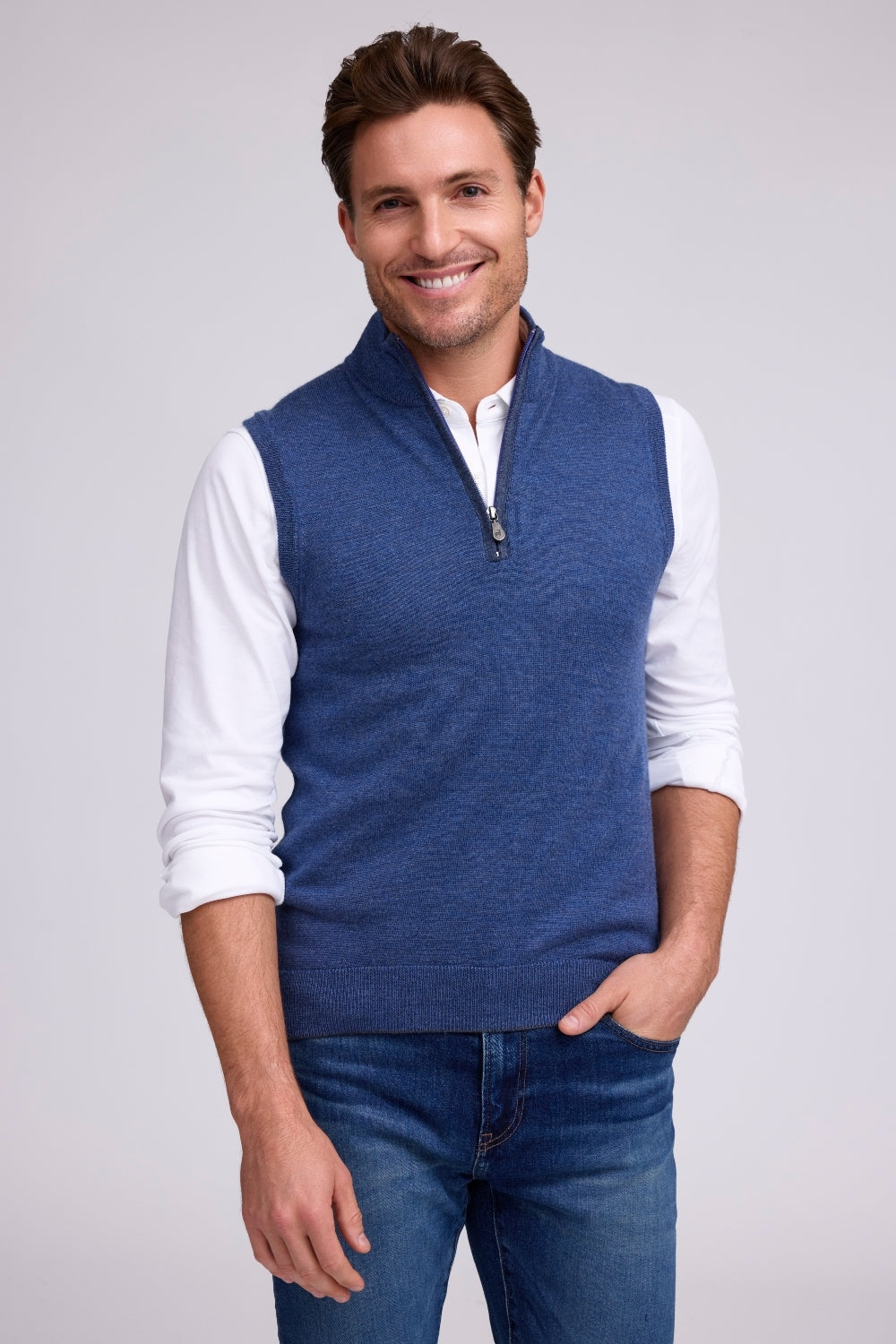 The Byron 1/4 zip vest