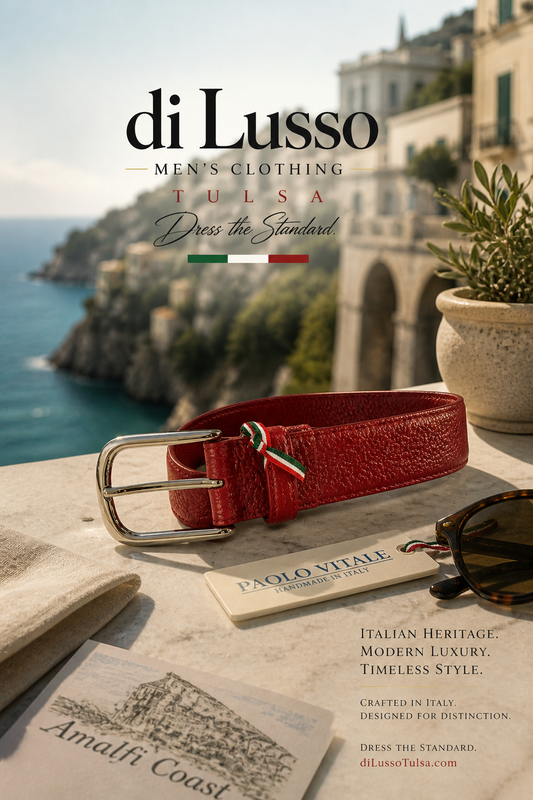 Paolo Vitale Handcrafted Pebble Grain Belts Cut to Order