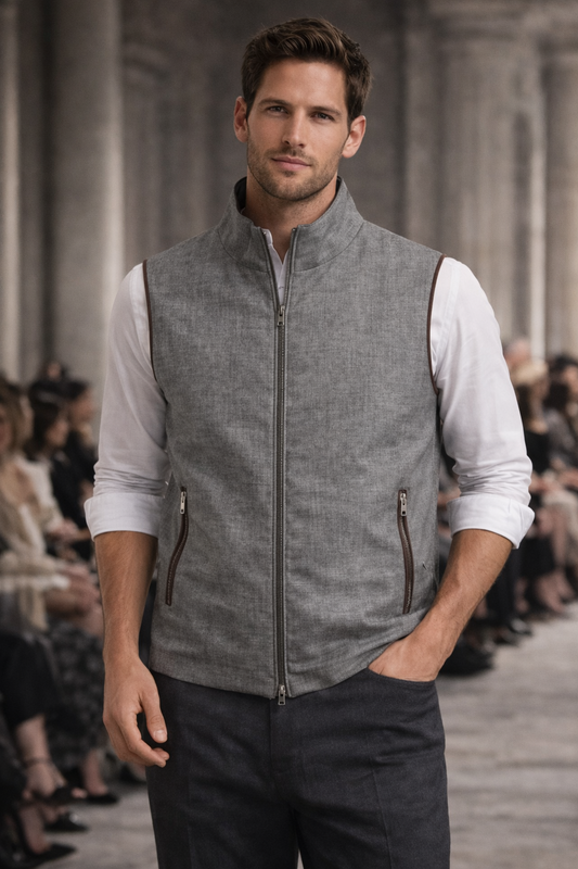 Manto Aster double Face Vest with Raintech