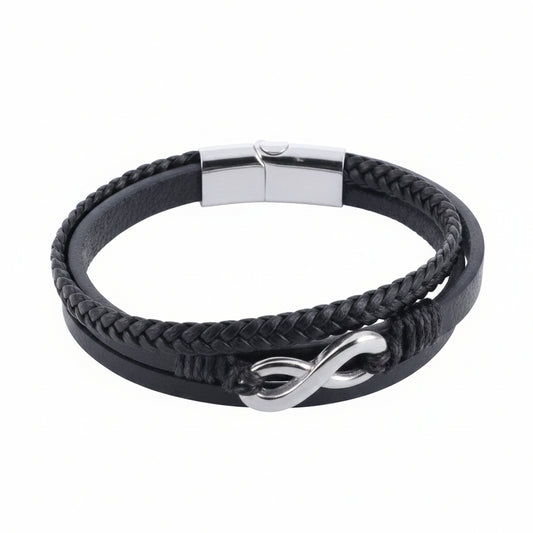 Trafalgar Leather & Silver Bracelet Collection